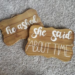Engagement Photo Props/Signs